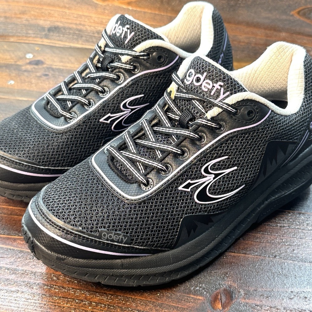Gravity Defyer Shoes Women's 9 Black Gdefy‎ Mighty Walk Versoshock Pain Relief
